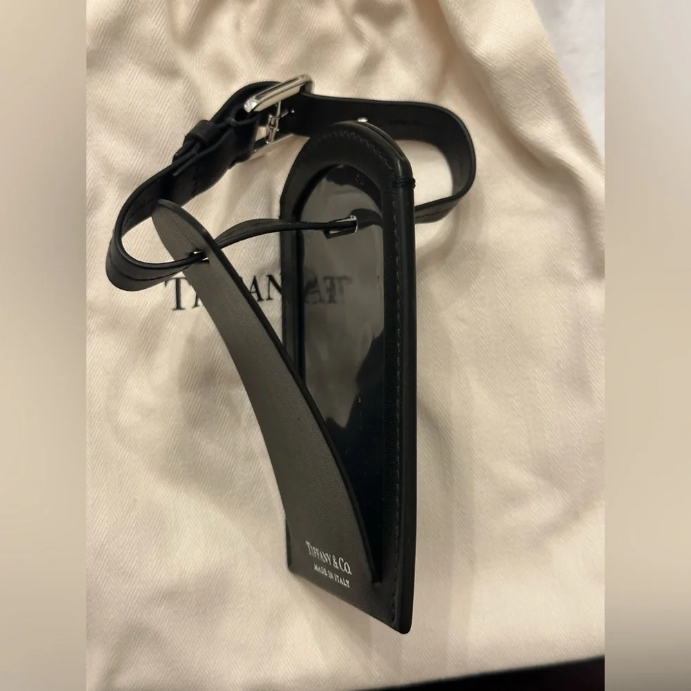 Tiffany & Co Black bag tag